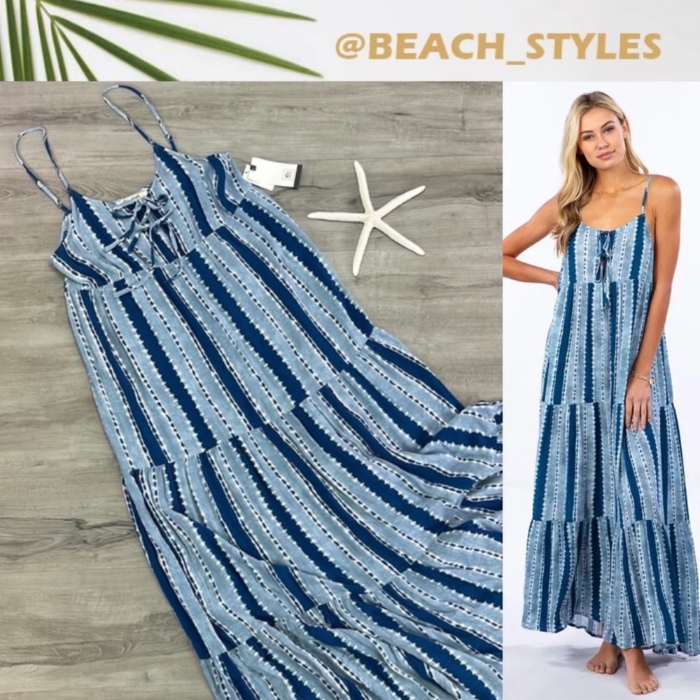🔆RIP CURL🔆 NOMAD STRIPE MAXI DRESS